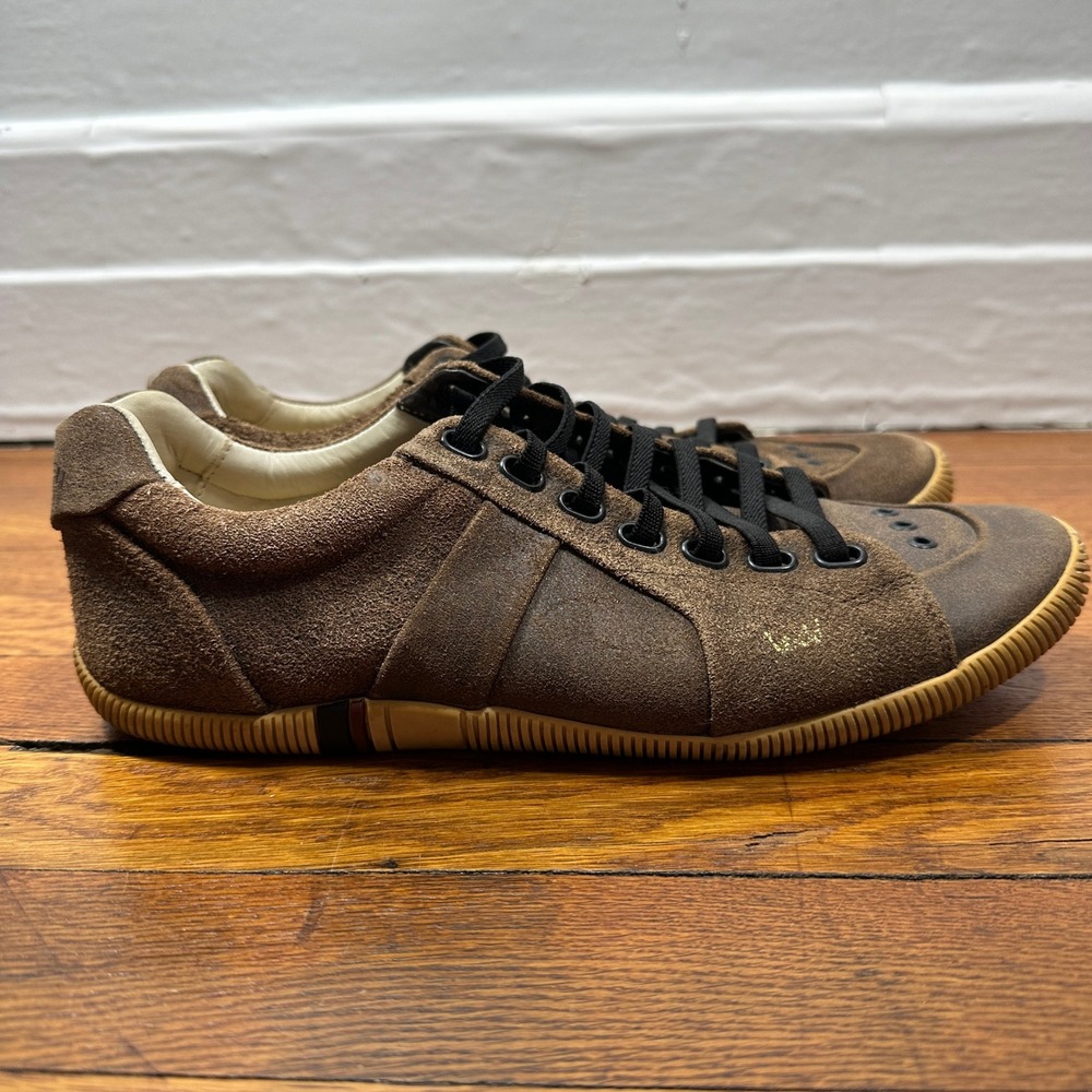 Osklen Suede Sneakers Brown Low Top Minimalist Designer Shoes 9.5